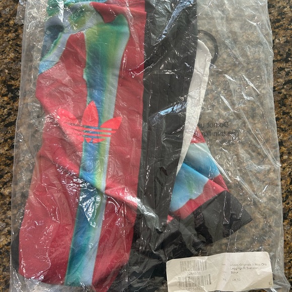 Rare ADIDAS ORIGINALS x RITA ORA Skeleton Women's Leggings - Picture 2 of 4